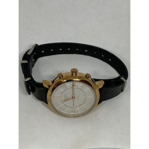 Fossil Jaqueline FTW5014 Women Leather Analog White Dial Hybrid Smartwatch CM386 - Picture 7 of 11